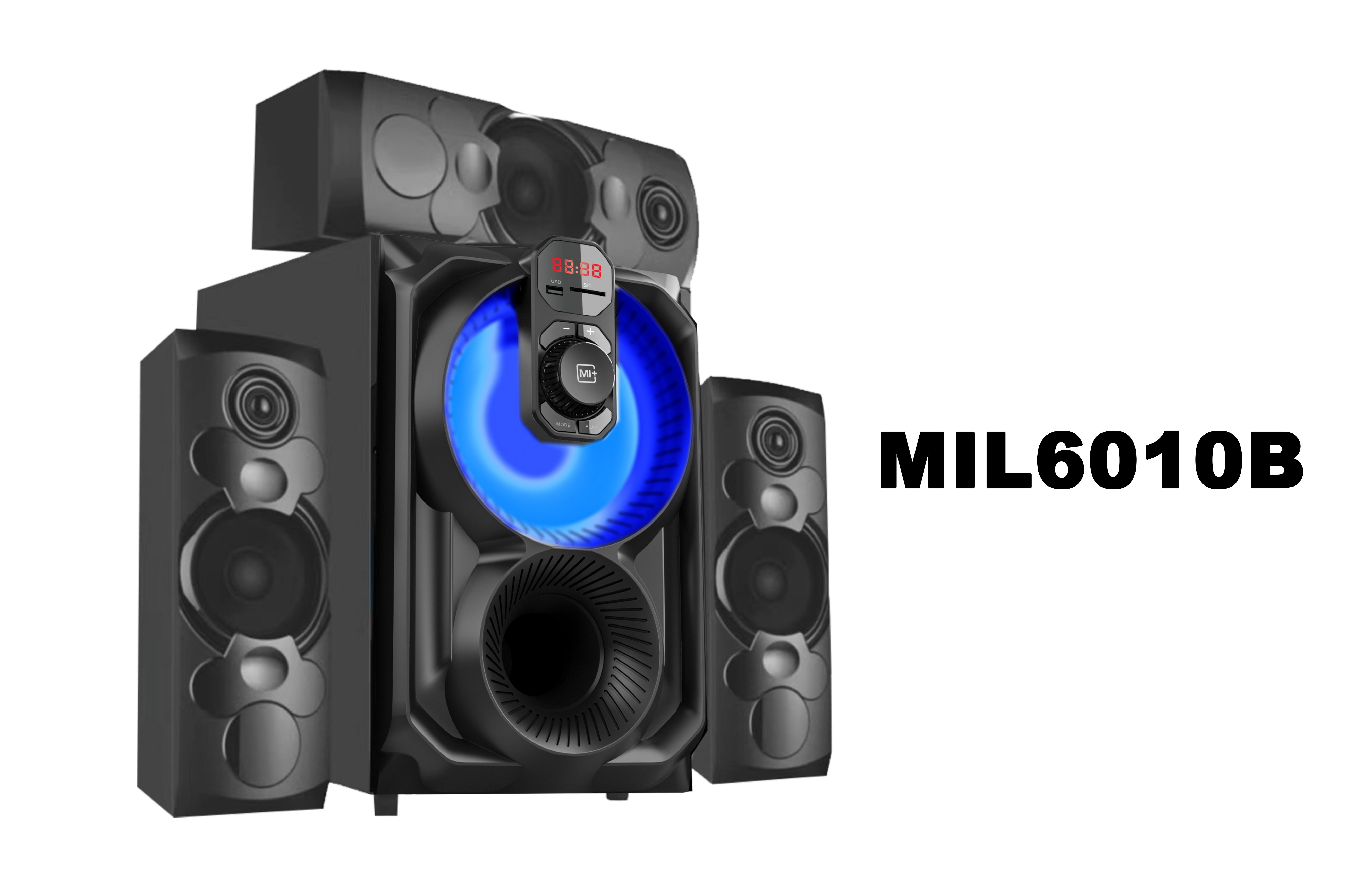 MIL6010B Blue LED Home Theater